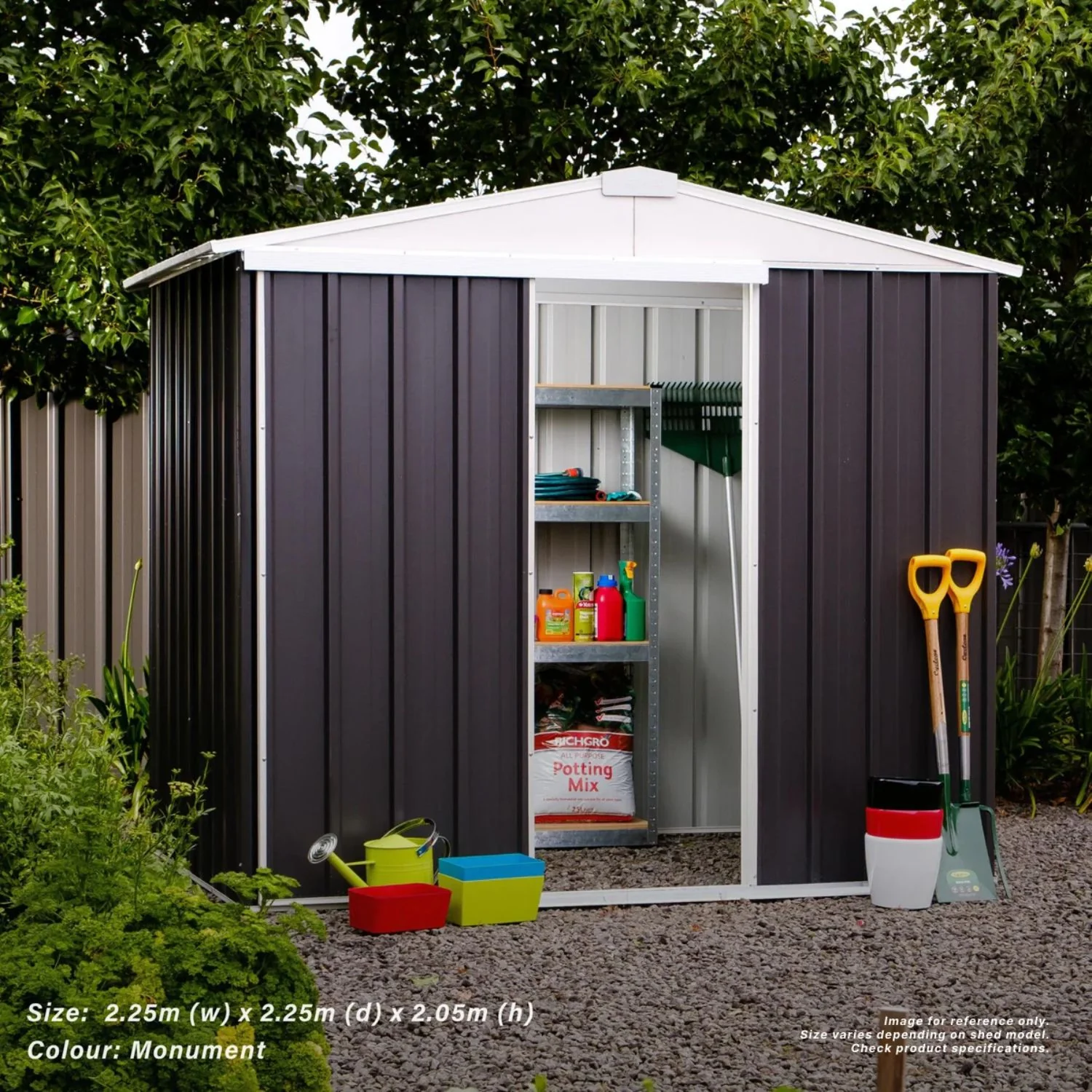 1.5m x 1.5m Gable Slider Garden Shed - Image 13