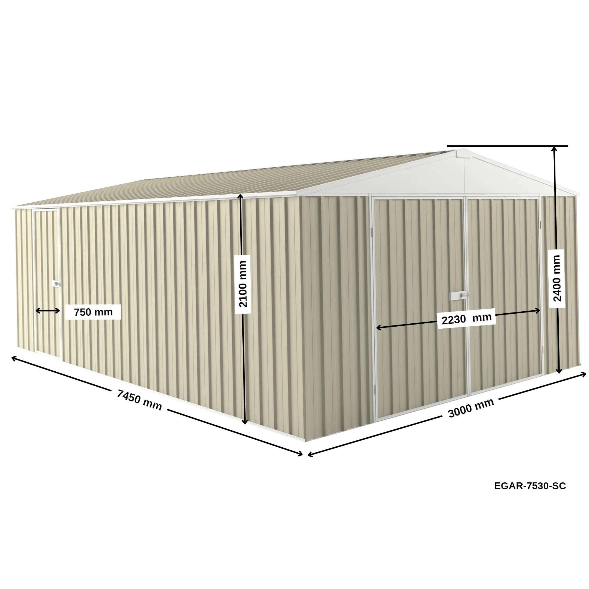 3m x 7.5m Garage Shed - Image 27